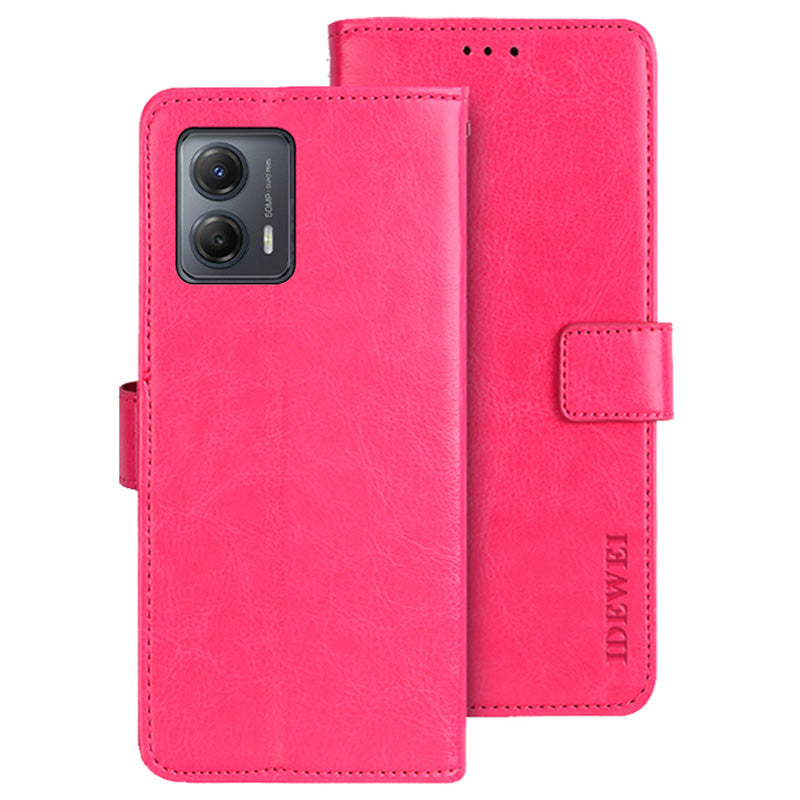 IDEWEI Til Motorola Moto G53 5G G23 4G G13 4G Anti-ridse PU Læder Flip Telefon Cover Beskyttelsesetui Stand Feature Crazy Horse Texture Wallet IDEWEI Til Motorola Moto G53 5G G23 4G G13 4G Anti-ridse PU Læder Flip Telefon Cover Beskyttelsesetui Stand Feature Crazy Horse Texture Wallet